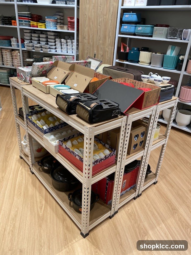 Display of Kitchenware and Home Decor