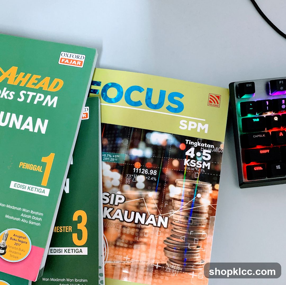 Study Books and Keyboard
