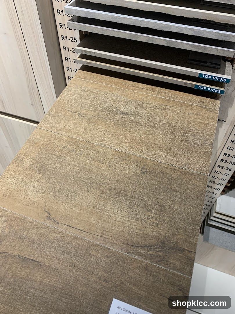 Wood-look Tile Samples