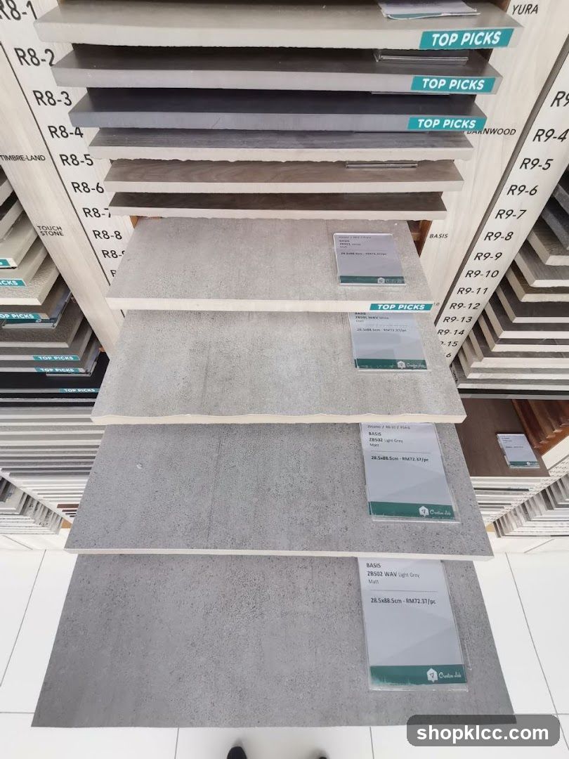 Tile Samples Display