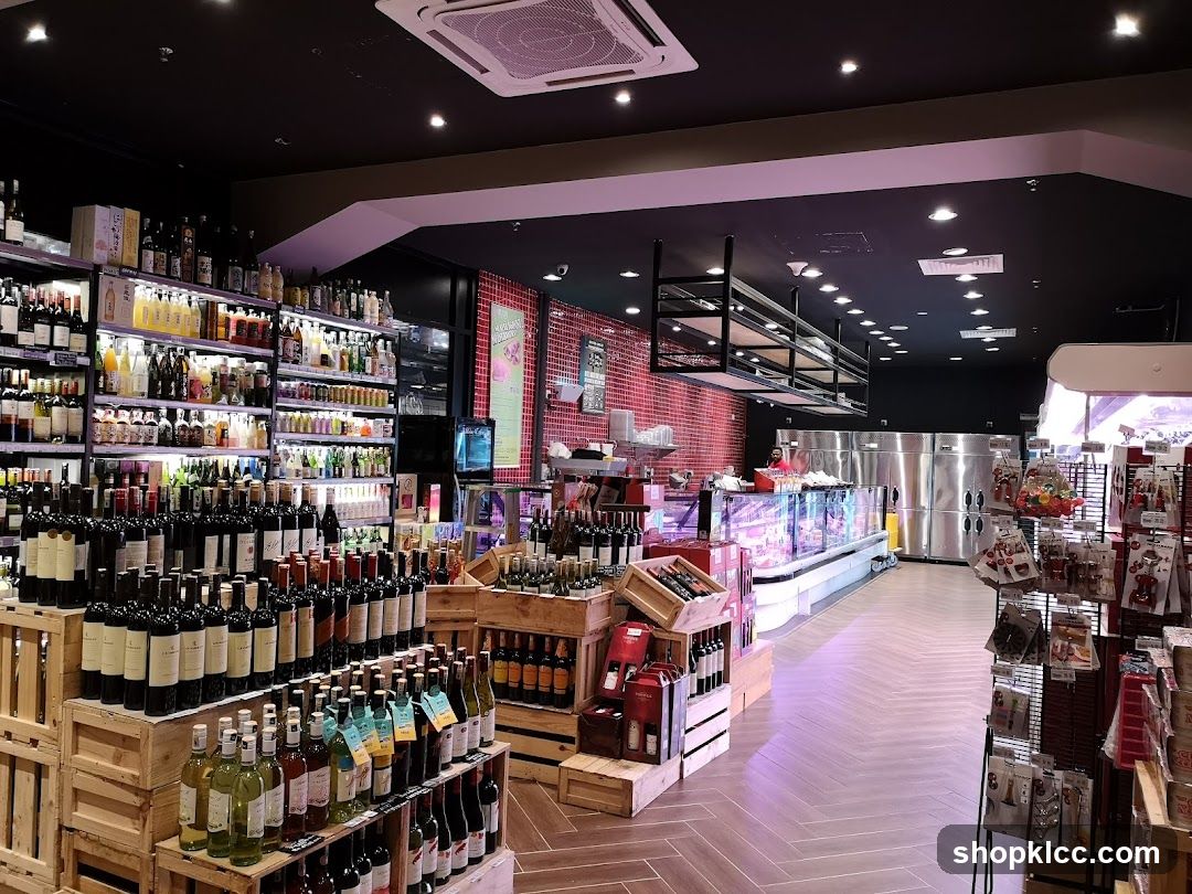 Interior of a well-stocked grocery store