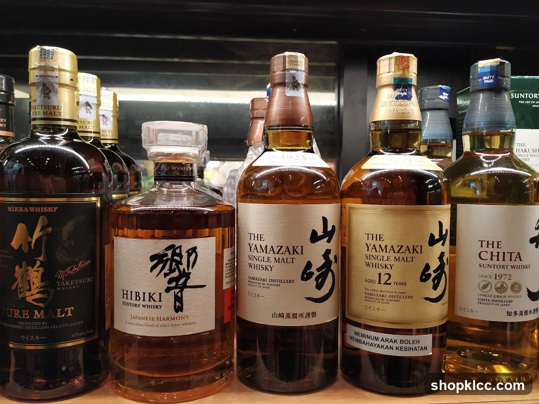 Assortment of Japanese Whiskies