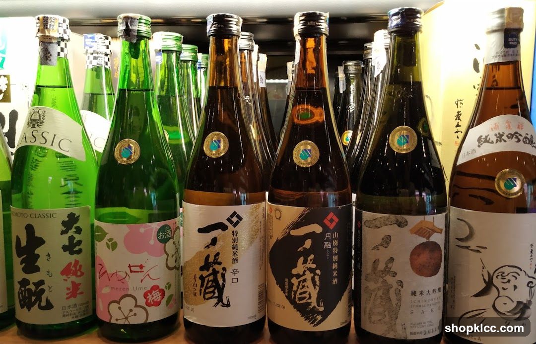 Assortment of Sake Bottles