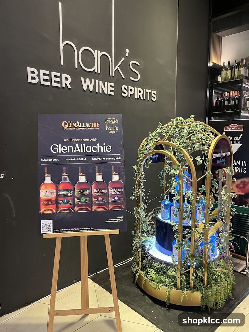GlenAllachie Whisky Display
