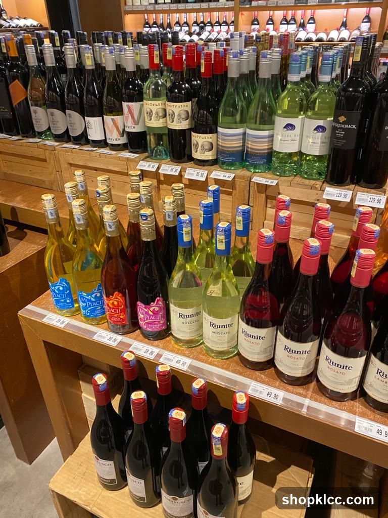 Wine Bottles on Display