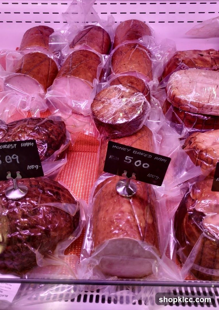 Assortment of Packaged Hams
