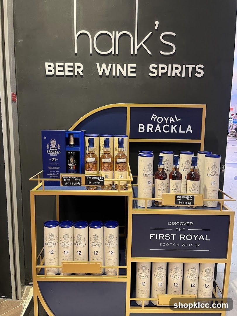 Royal Brackla Scotch Whisky Display