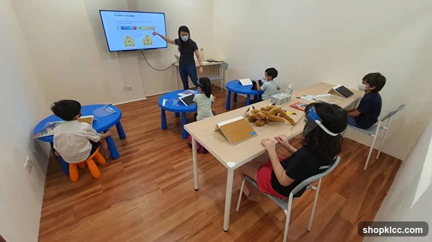 Children in a classroom learning