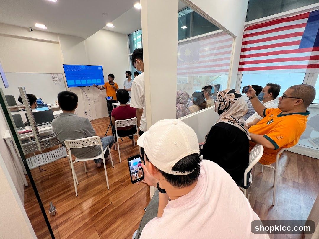 Presentation in a classroom