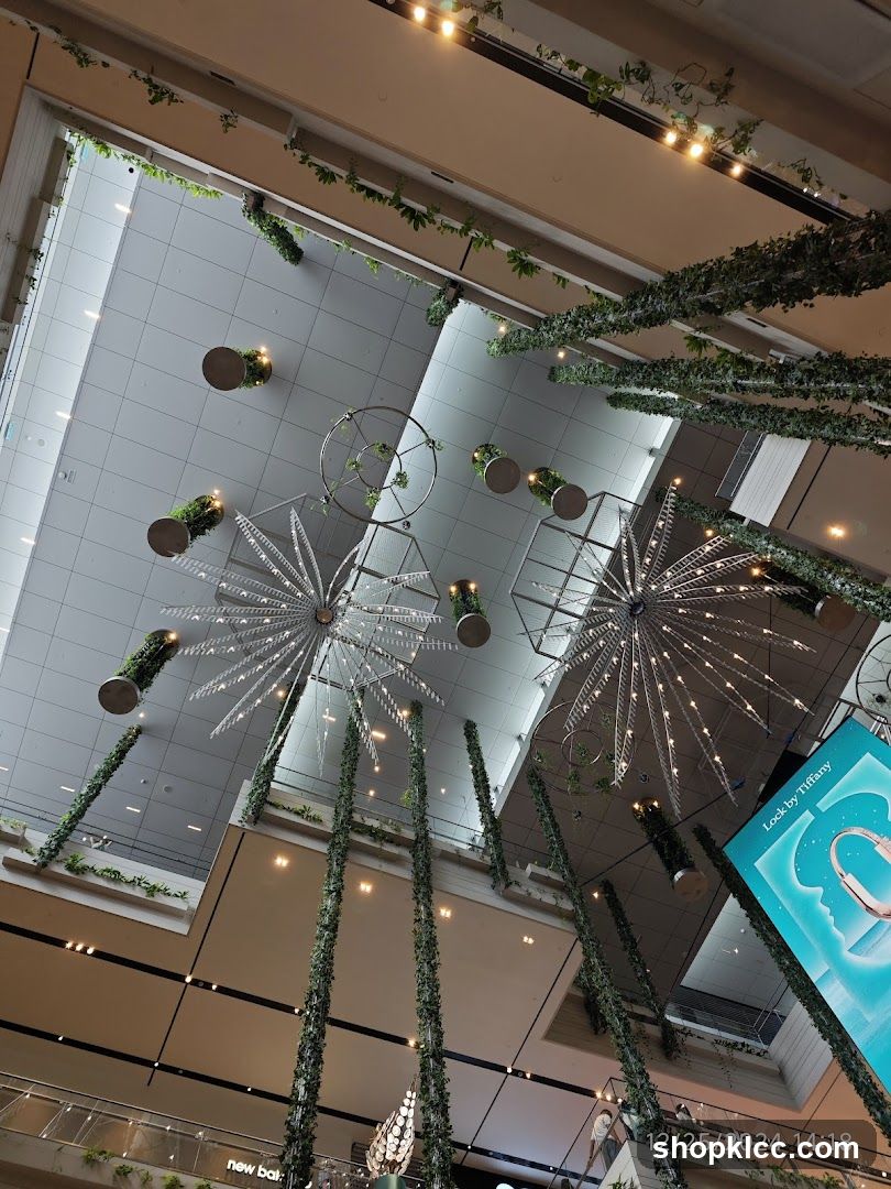 Indoor Atrium with Greenery and Decorations