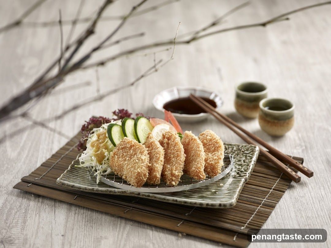Fried Cutlets with Salad and Dipping Sauce