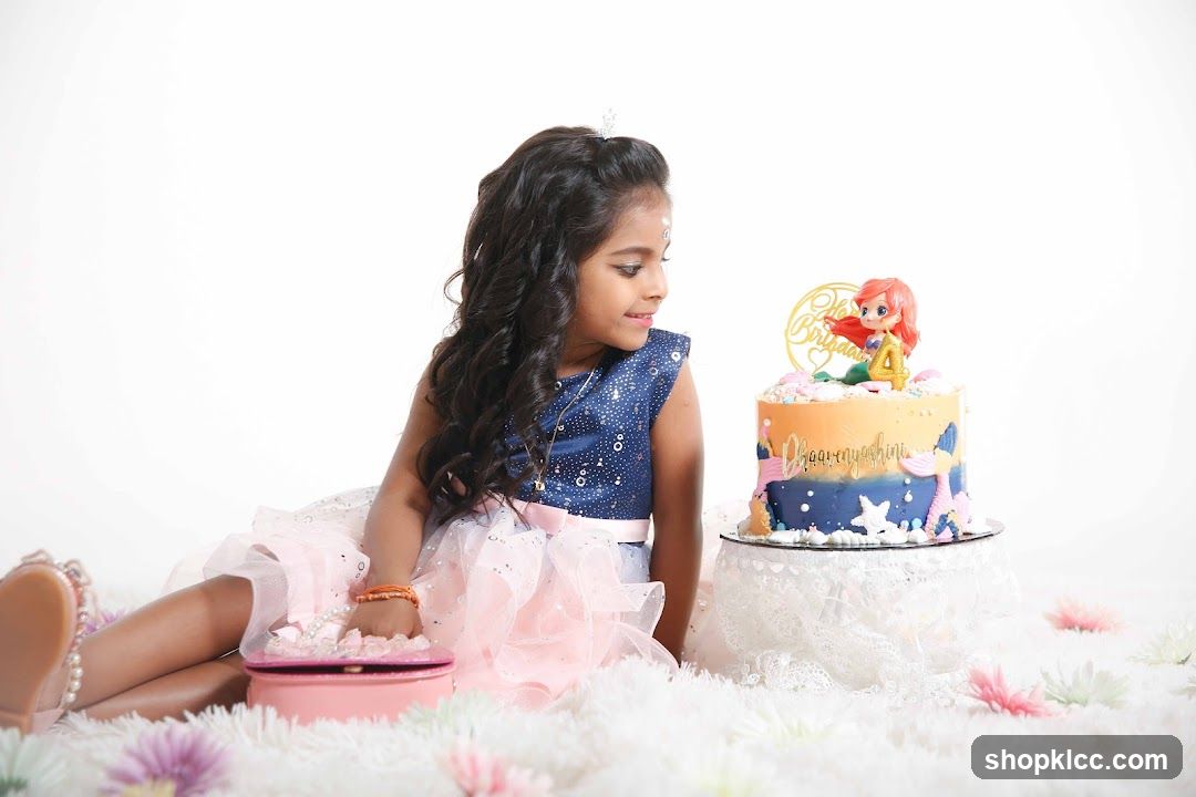 Birthday Cake with Ariel Topper