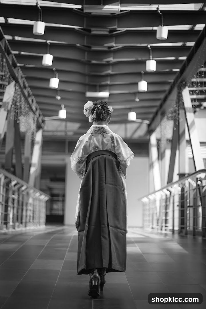 Person in Traditional Japanese Attire