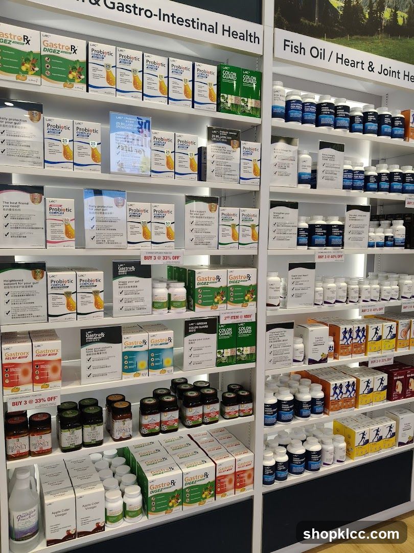 Health Supplements Display