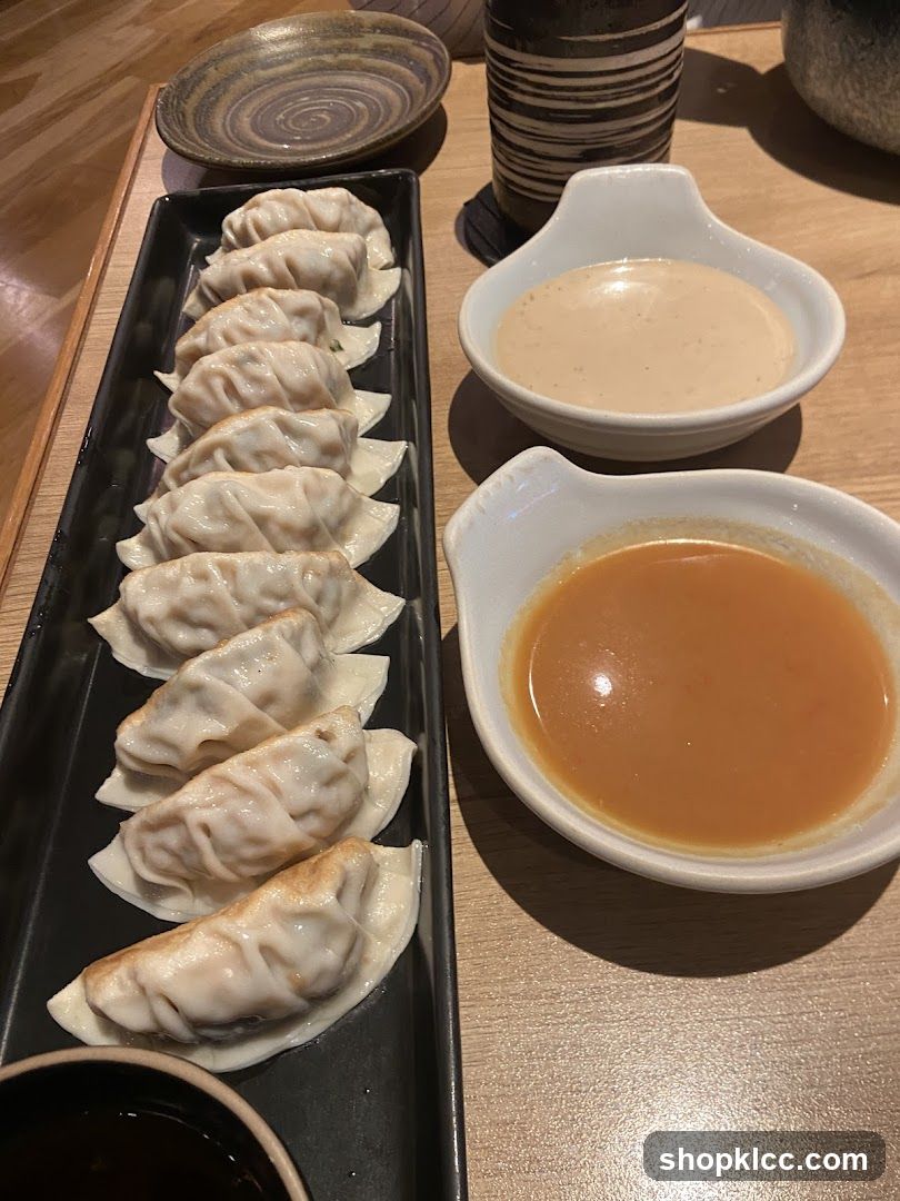 Gyoza with Dipping Sauces