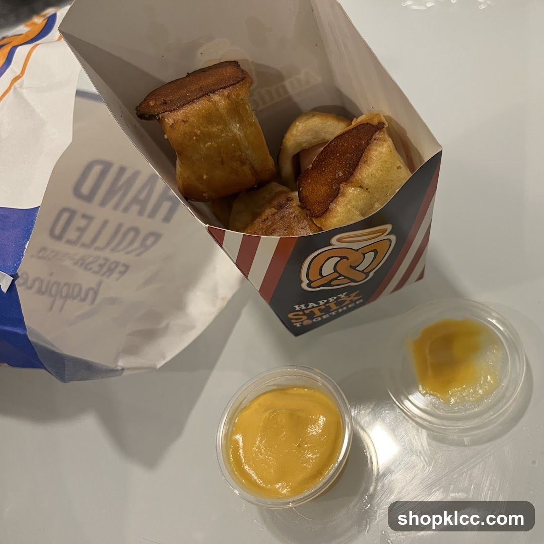 Pretzel Bites with Cheese Dip