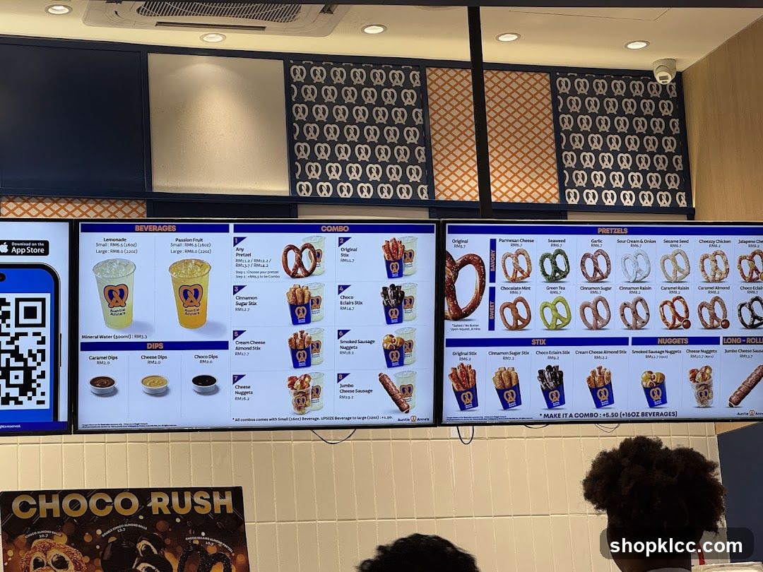 Auntie Anne's Menu