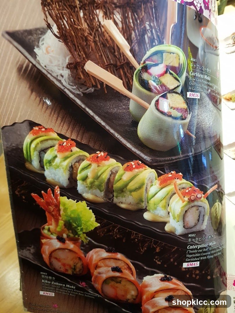 Sushi Menu