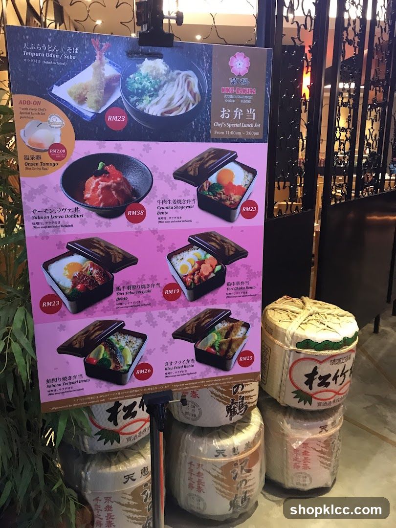 Kiku-Sakura Chef's Special Lunch Set