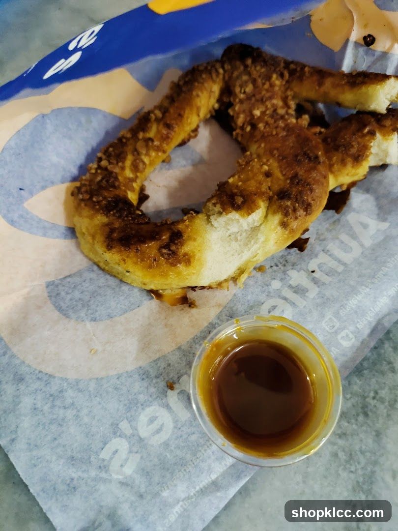 Pretzel with Caramel Dip