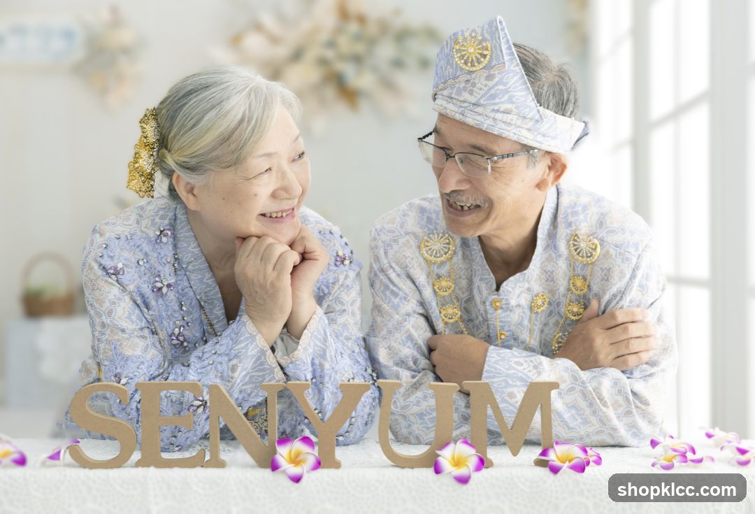 Elderly Couple in Traditional Attire