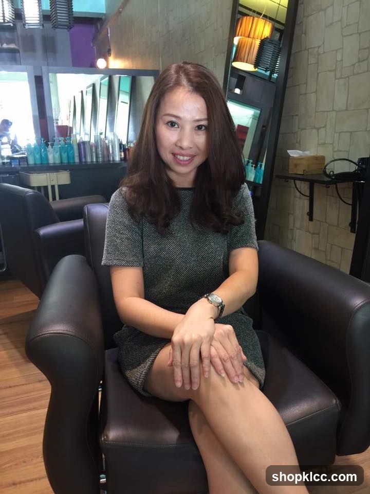 Woman in Salon Chair