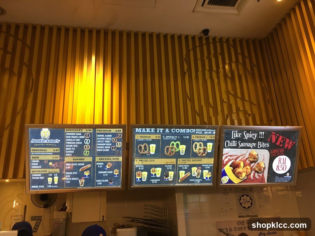 Auntie Anne's Menu Boards