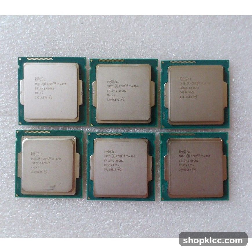 Six Intel Processors