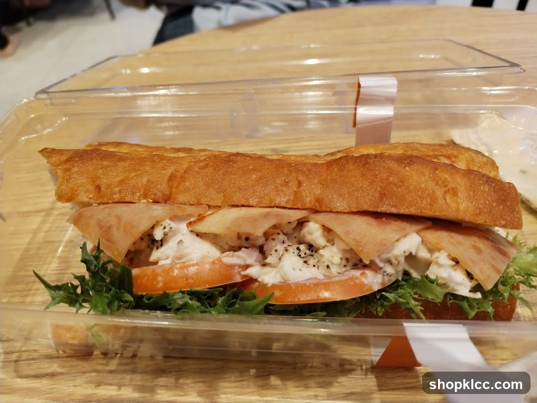 Sandwich in a plastic container