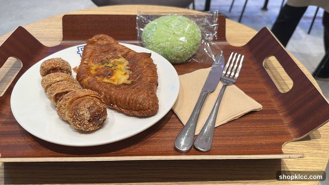 Pastries and Bread on a Tray