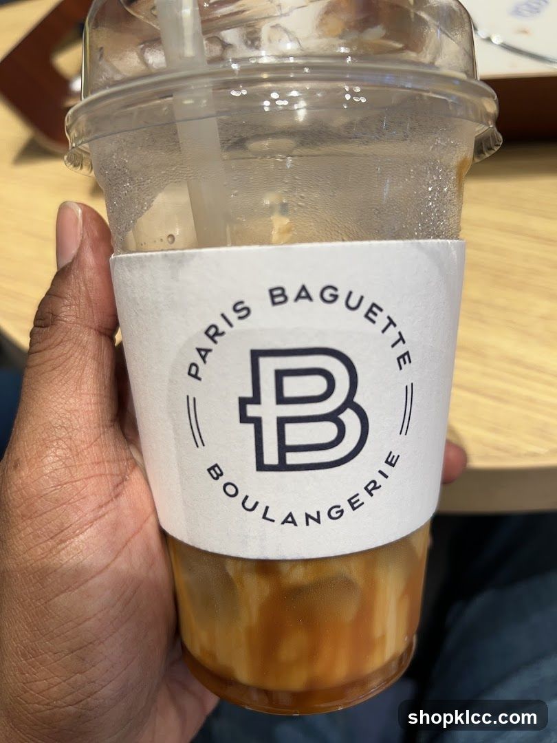 Iced Coffee with Paris Baguette Sleeve