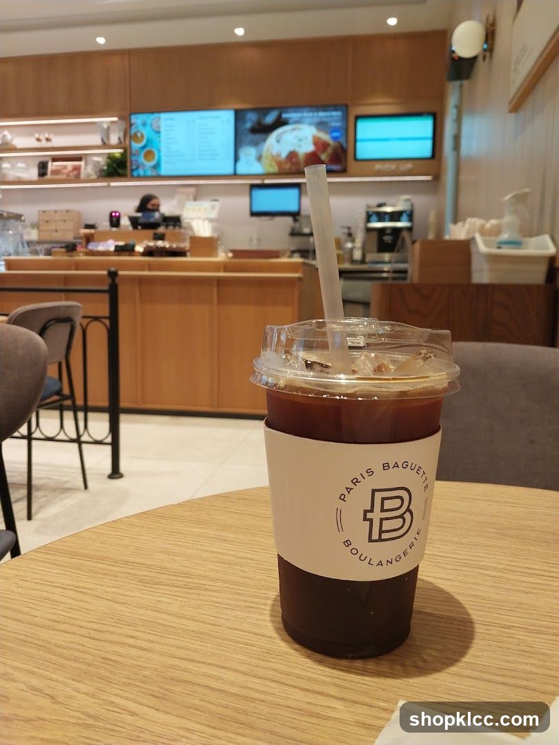 Iced Coffee at Paris Baguette