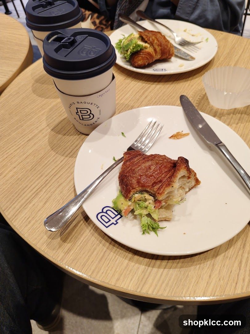 Croissants and Coffee at Paris Baguette