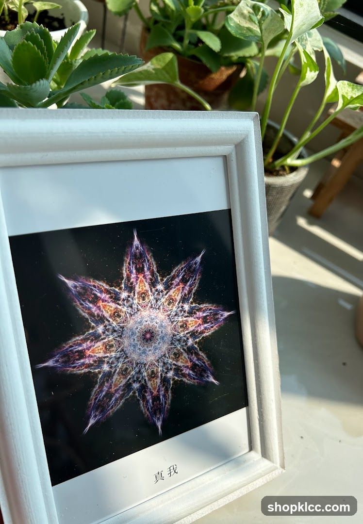 Framed Artwork with Plants