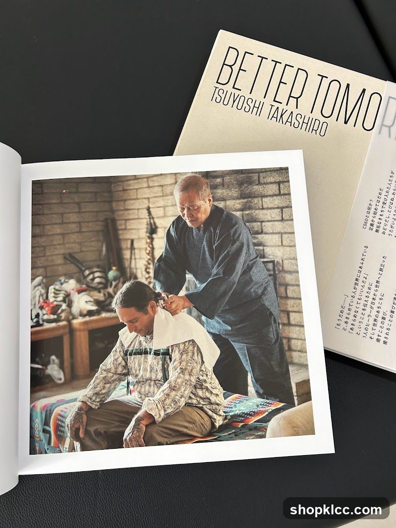 Book with photograph and text