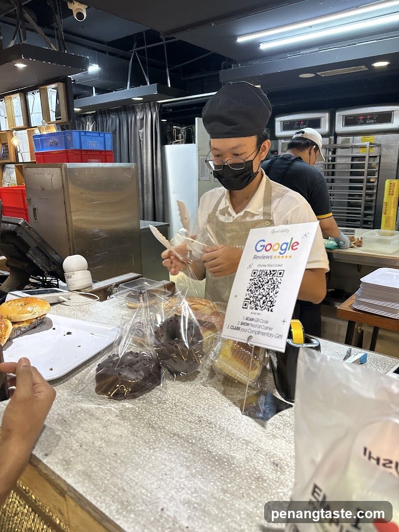 Baker preparing food