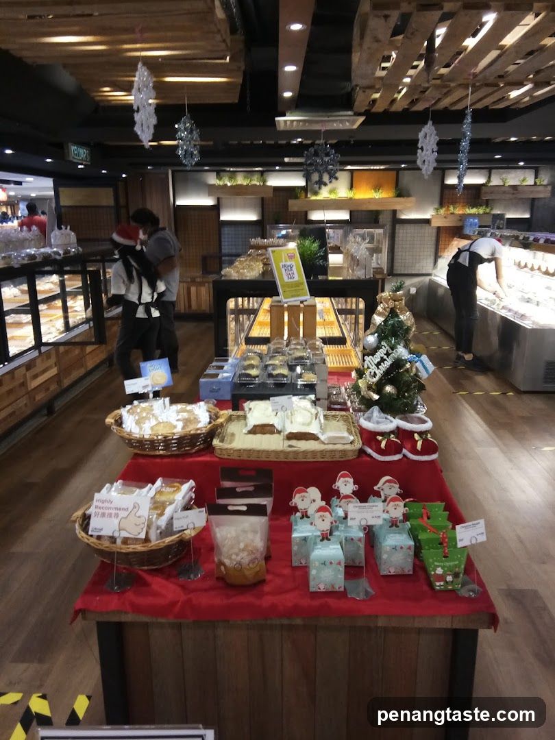 Christmas Display with Baked Goods