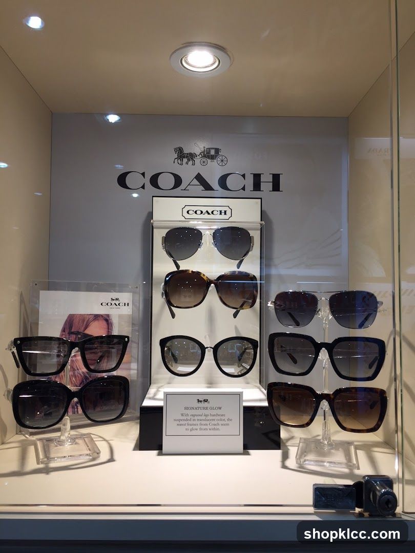 Coach Sunglasses Display