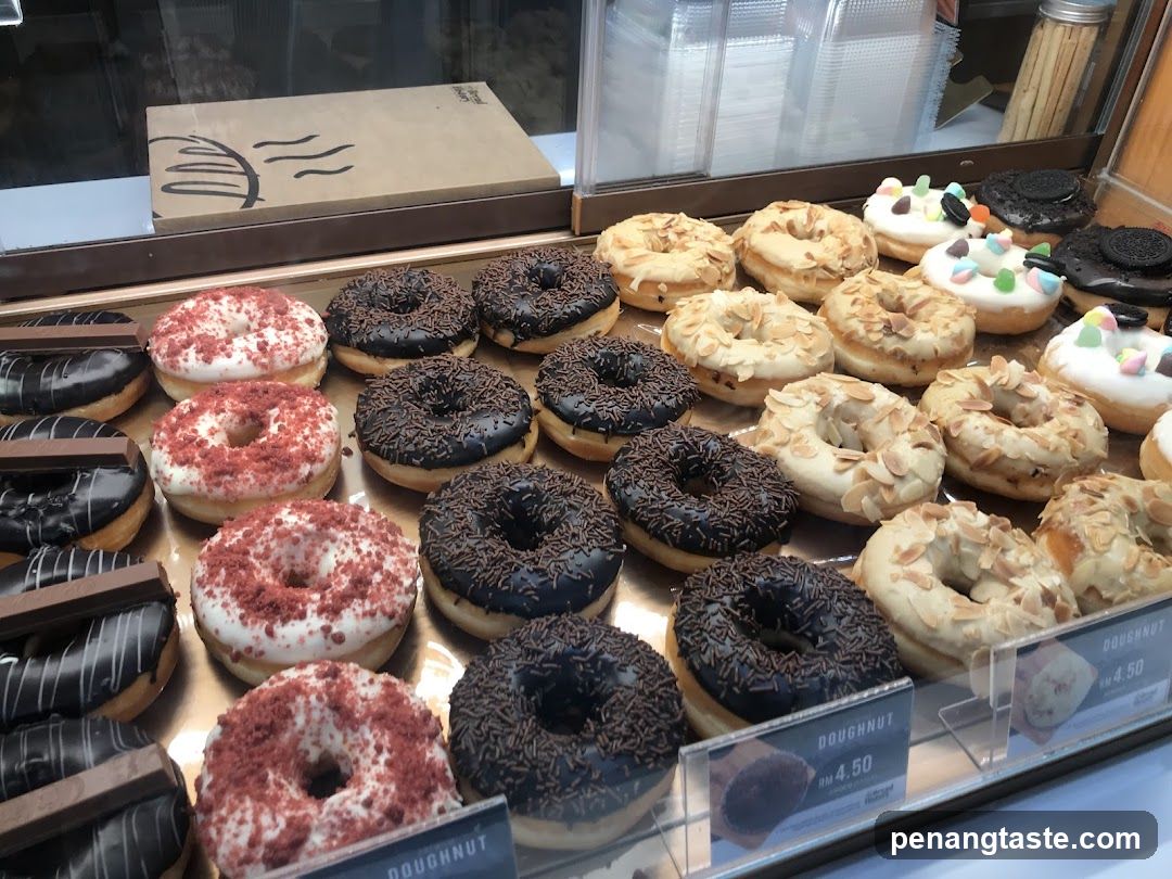 Donuts in a Display Case