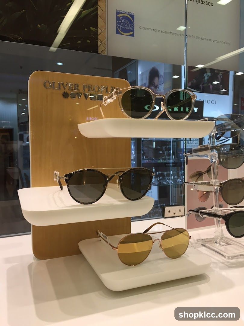 Oliver Peoples Sunglasses Display
