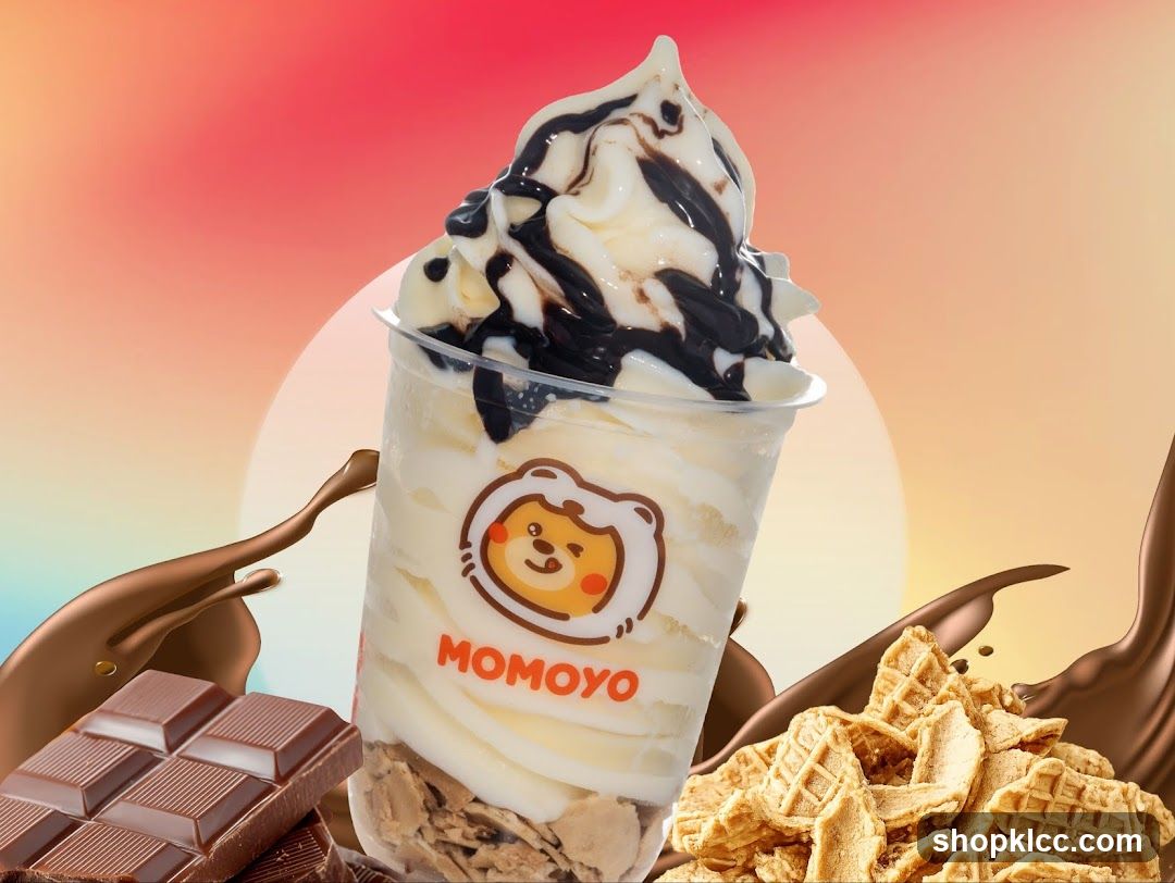 Dessert Drink with Chocolate and Waffles