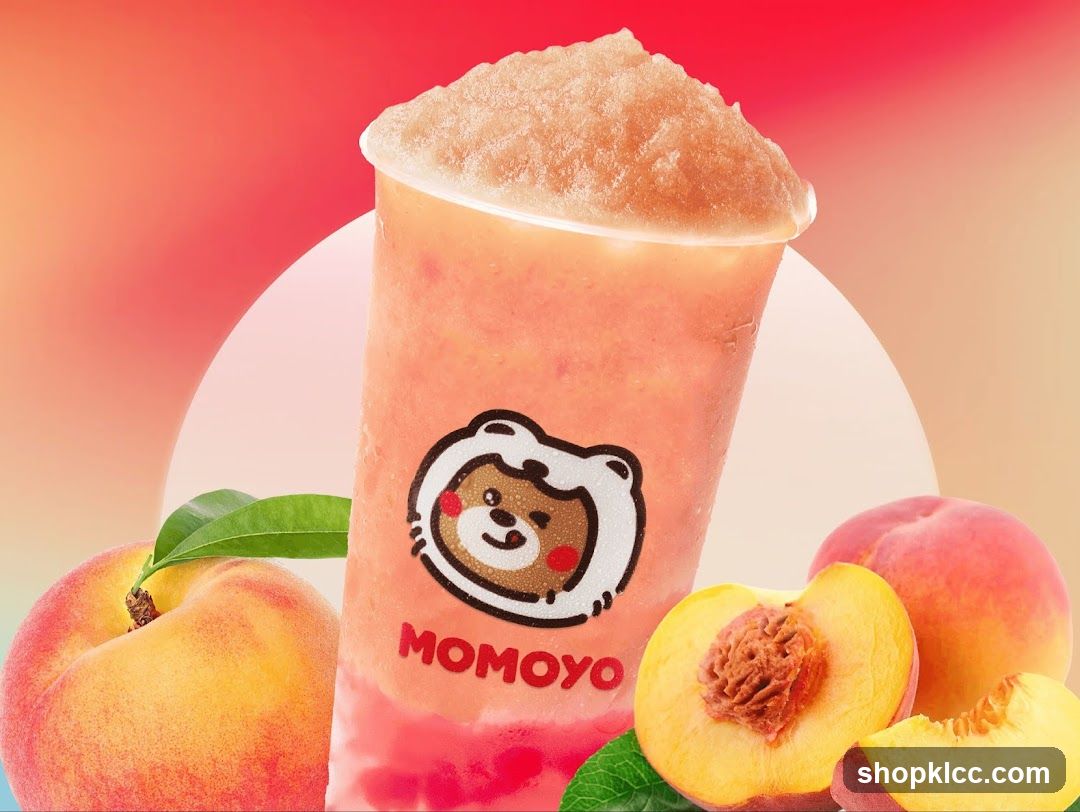 Peach Smoothie with Momoyo Branding