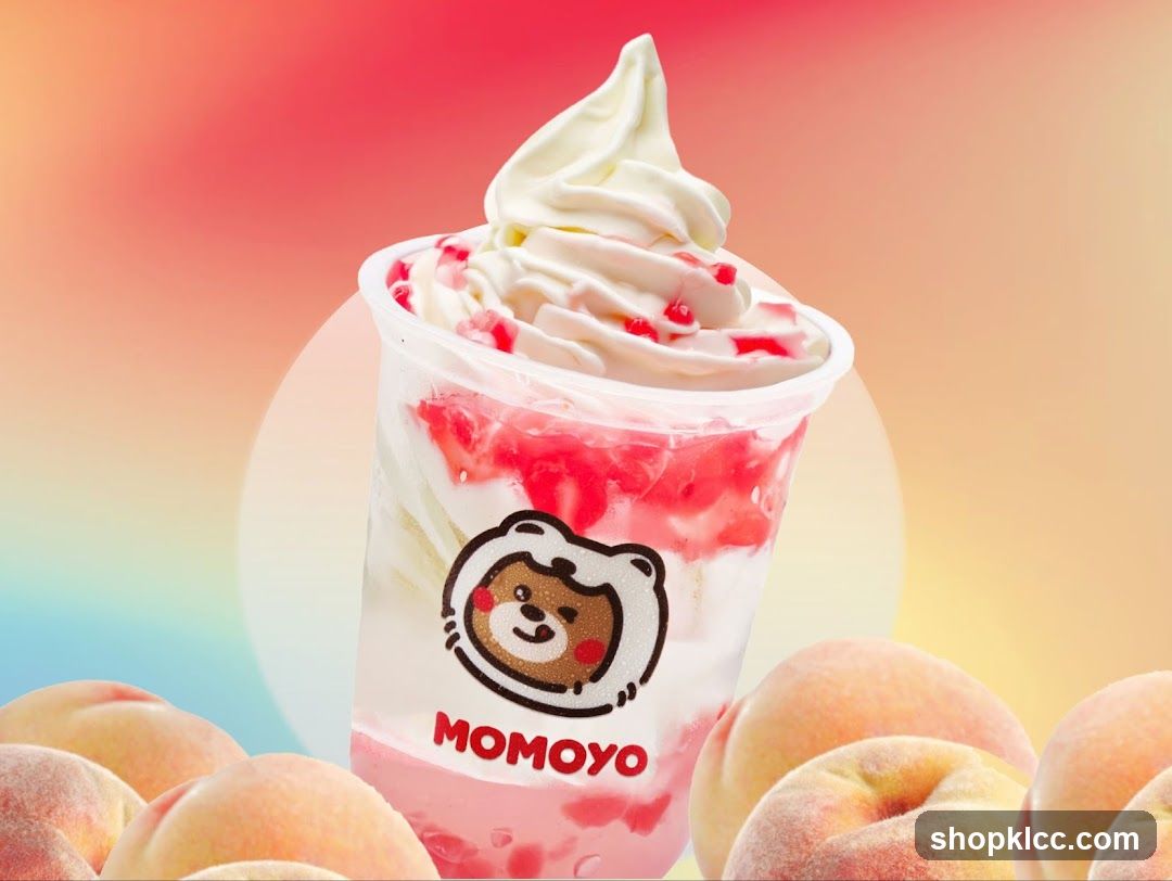Peach Soft Serve Drink