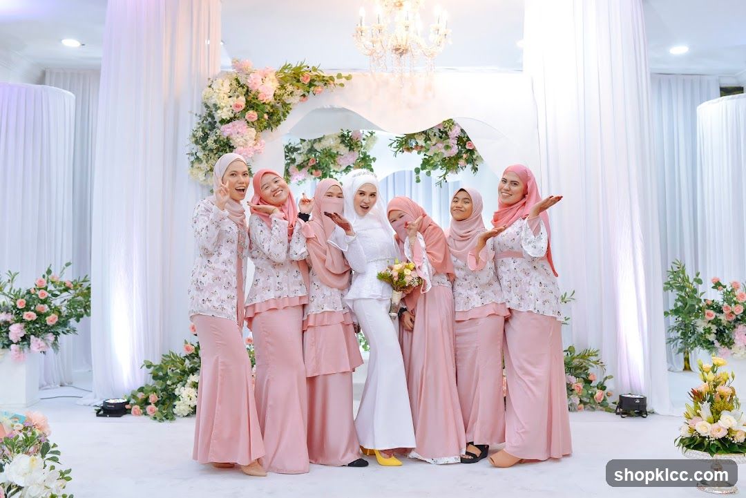 Wedding Party Posing for a Photo
