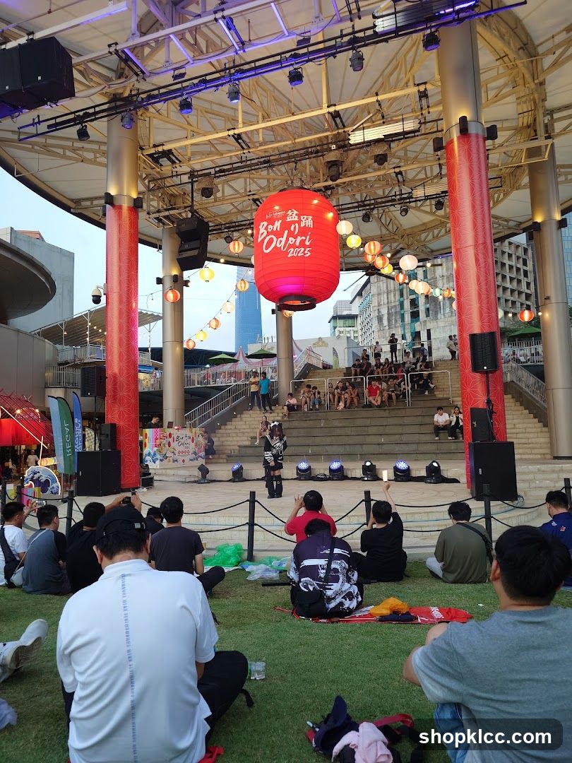 Outdoor Performance Stage with Audience