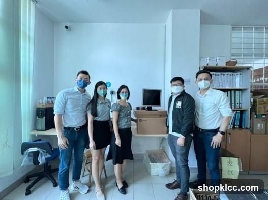 Group of people in an office setting