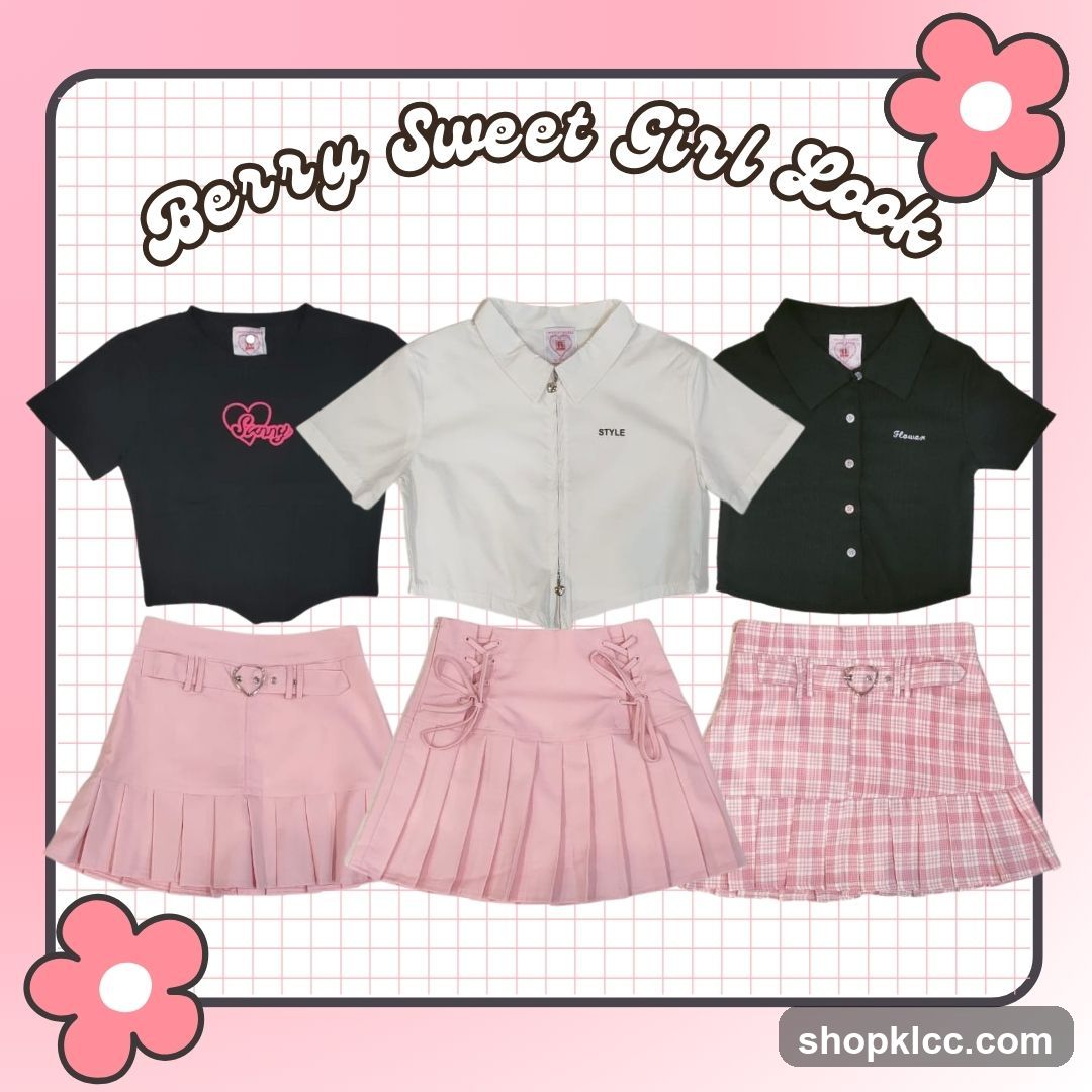 Berry Sweet Girl Look Outfits