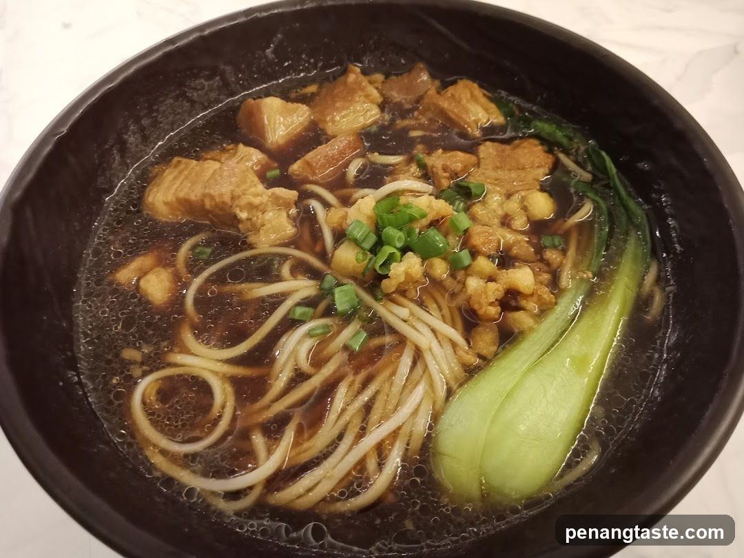 Noodle Soup with Pork and Bok Choy