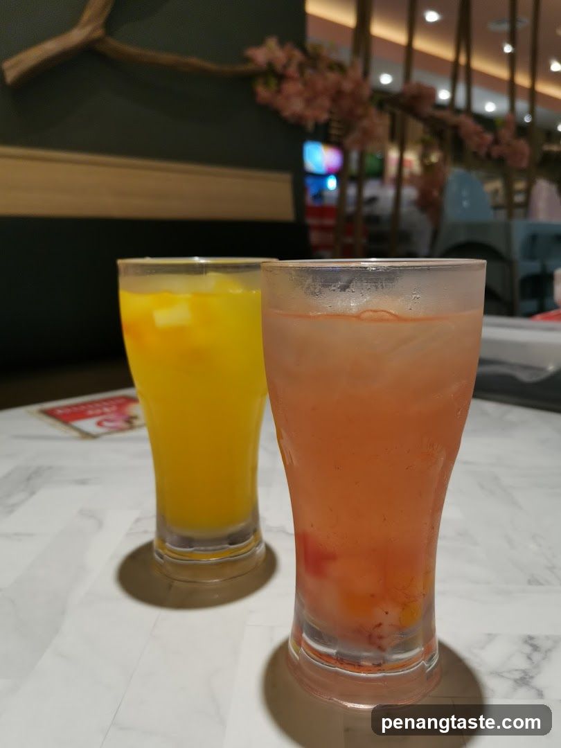 Two Drinks on a Table
