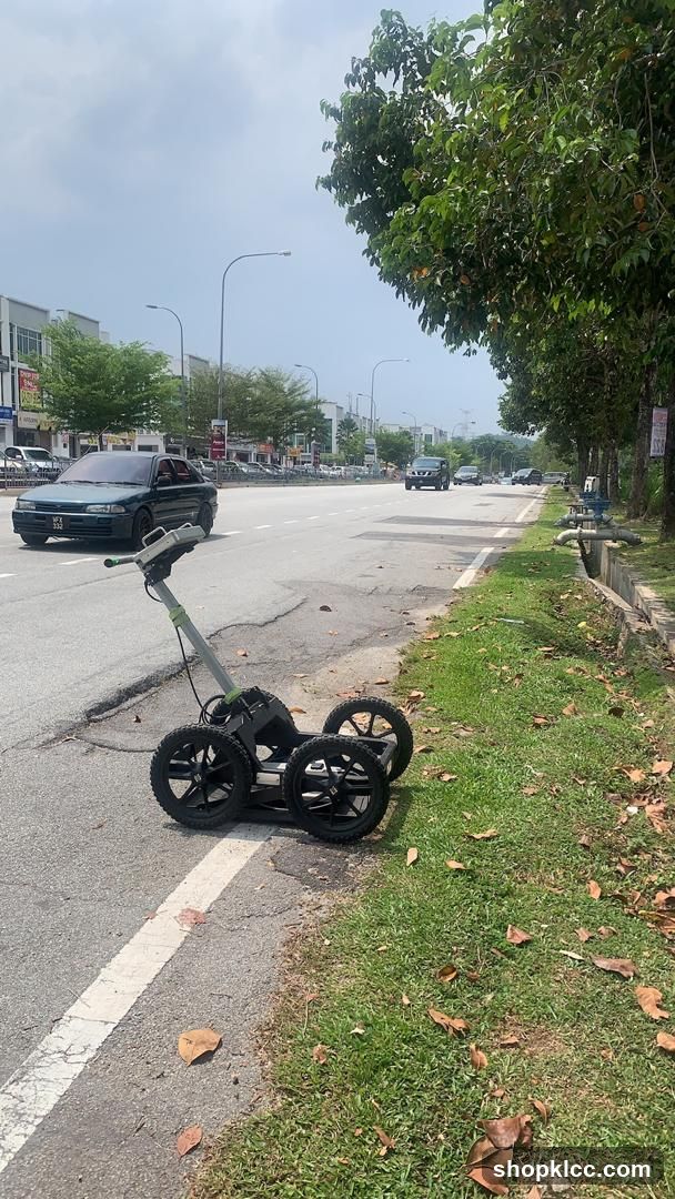 Ground Penetrating Radar Unit on Roadside